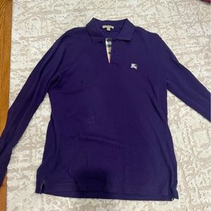 Burberry long sleeve  polo